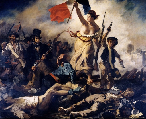 Liberty leading the people, Eugène Delacroix, 1830